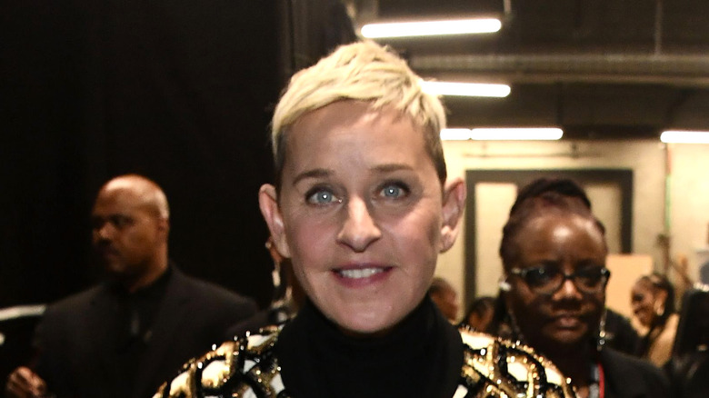 Ellen DeGeneres smiling