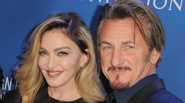 Madonna and Sean Penn smiling