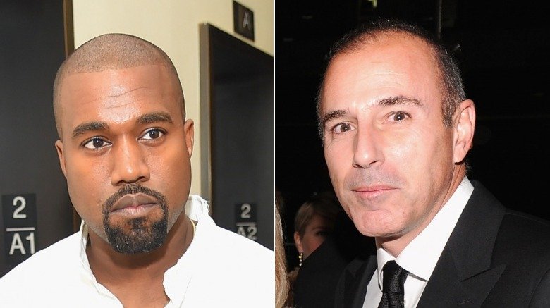 Kanye West and Matt Lauer