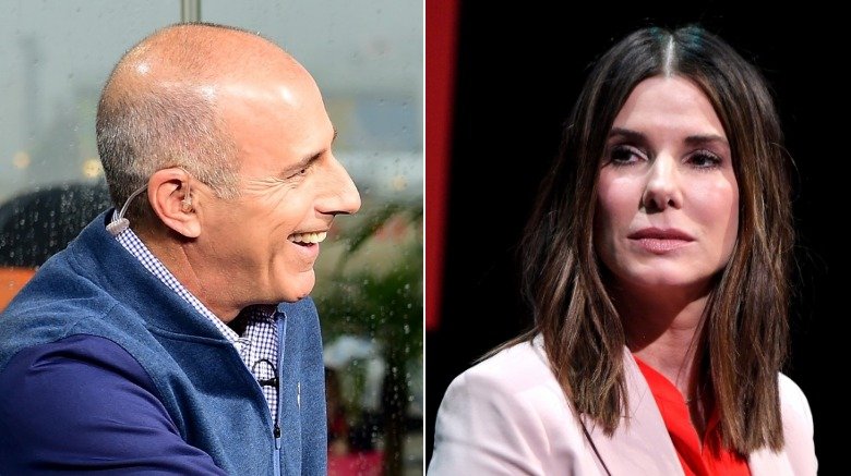 Matt Lauer and Sandra Bullock