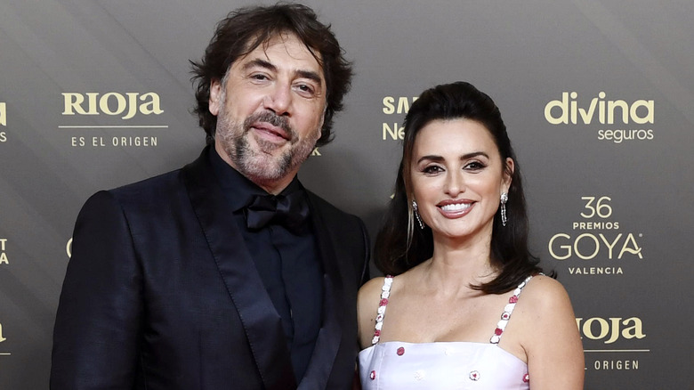 Javier Bardem and Penelope Cruz smiling