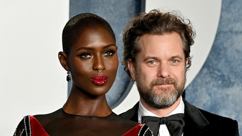 Joshua Jackson and Jodie Turner-Smith posing for pictures