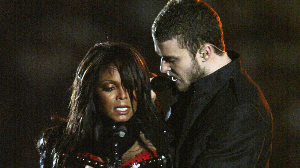 Justin Timberlake and Janet Jackson Super Bowl wardrobe malfunction