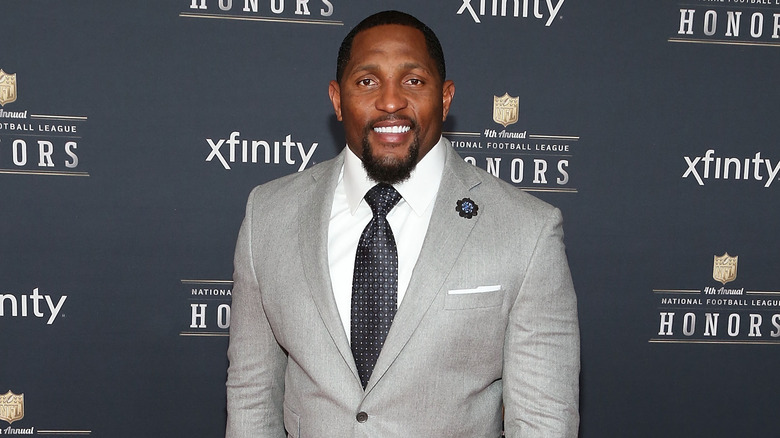 Ray Lewis smiling