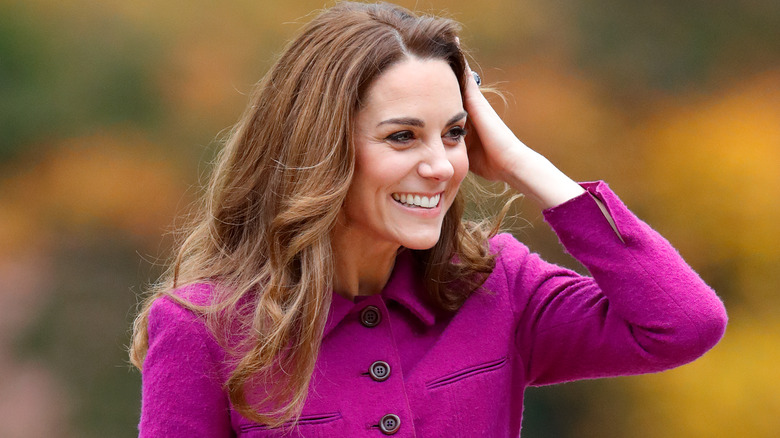 Kate Middleton purple coat