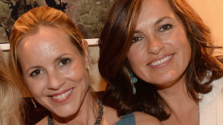 Maria Bello and Mariska Hargitay at Bello's book party for "Whatever...Love Is Love" Book Party on April 26, 2015