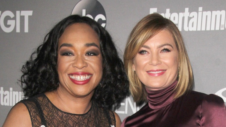 Shonda Rhimes and Ellen Pompeo smiling