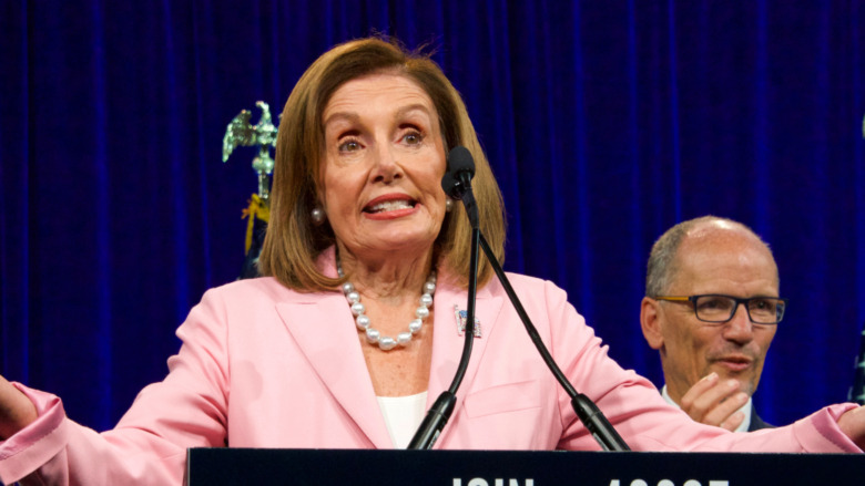 Nancy Pelosi shrugging