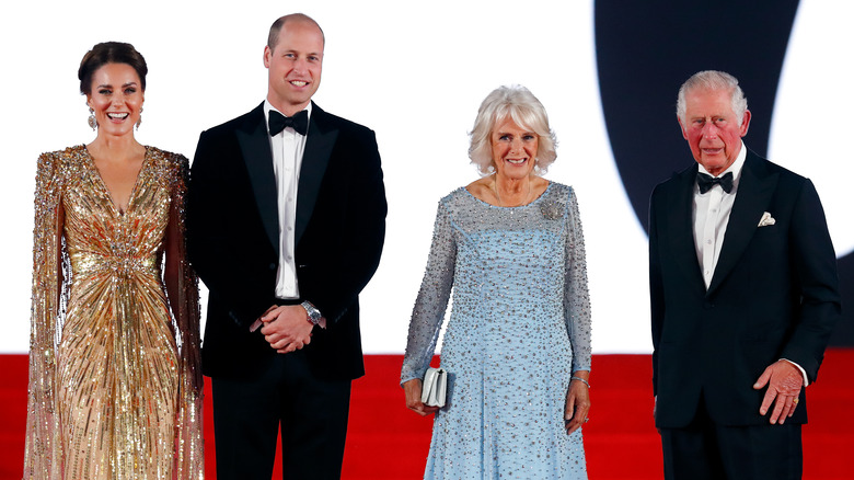 Kate Middleton and Prince William with Camilla and Prince Charles