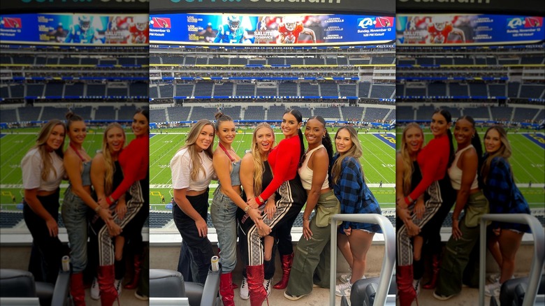 Kayla Nicole with other NFL WAGs