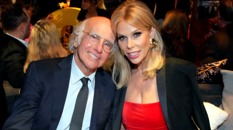 Cheryl Hines and Larry David at the Curb Your Enthusiasm Season 12 premiere