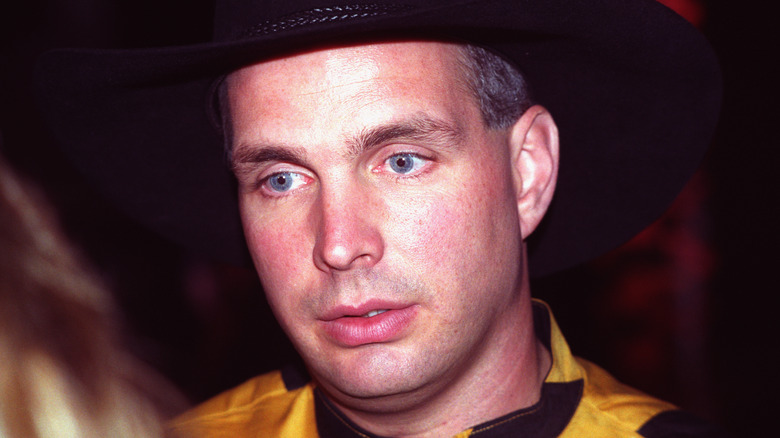 Garth Brooks staring into space