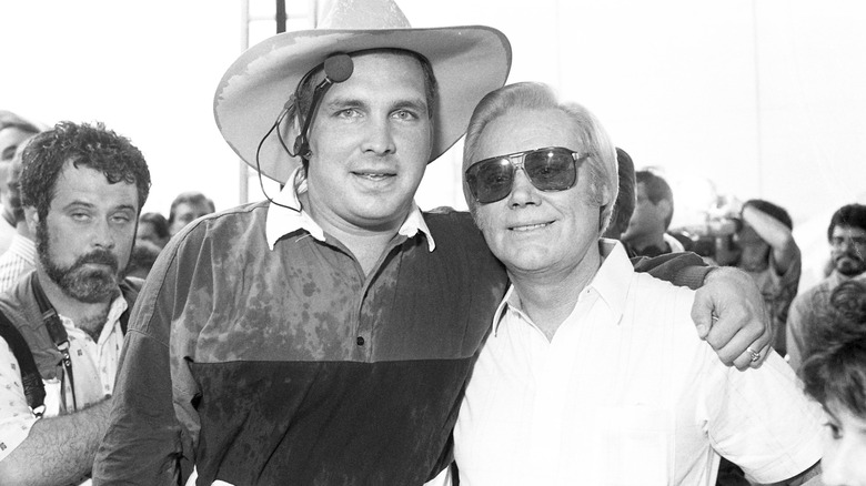 Garth Brooks and George Jones at Fan Fair