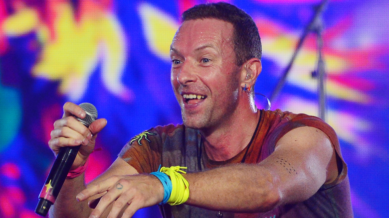 Chris Martin performing