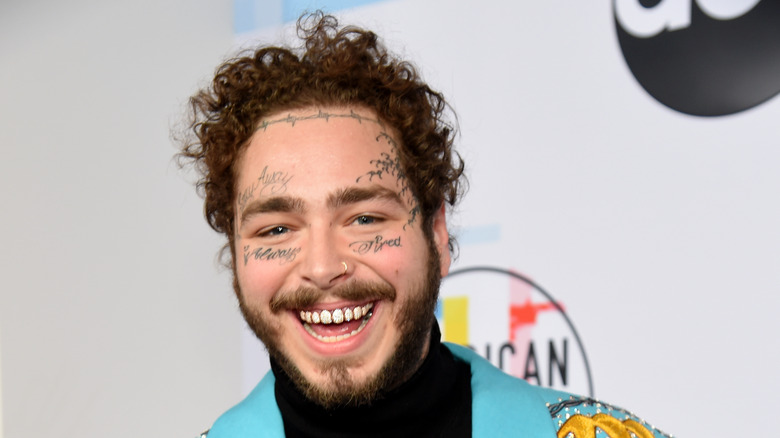 Post Malone smiling