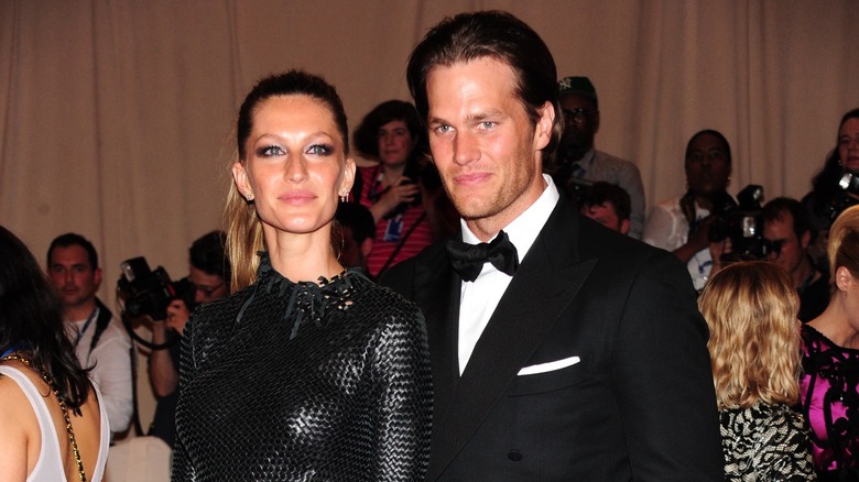 Tom Brady and Gisele Budchen on the red carpet