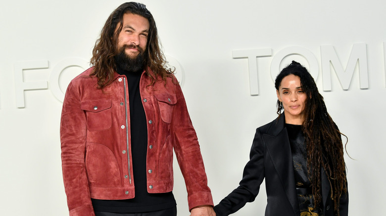 Jason Momoa and Lisa Bonet on the red carpet