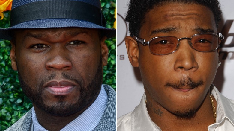 50 Cent and Ja Rule image split