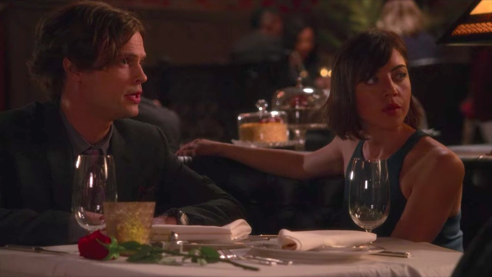 Matthew Gray Gubler and Aubrey Plaza in Criminal Minds