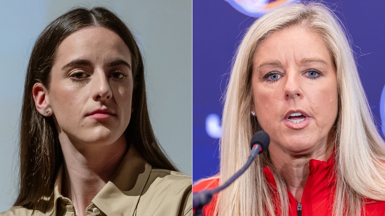 Caitlin Clark and Christie Sides split image 