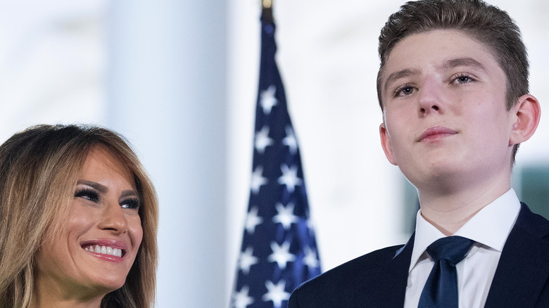 Melania and Barron Trump