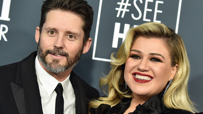 Kelly Clarkson and Brandon Blackstock at the 25th Annual Critics' Choice Awards in 2020