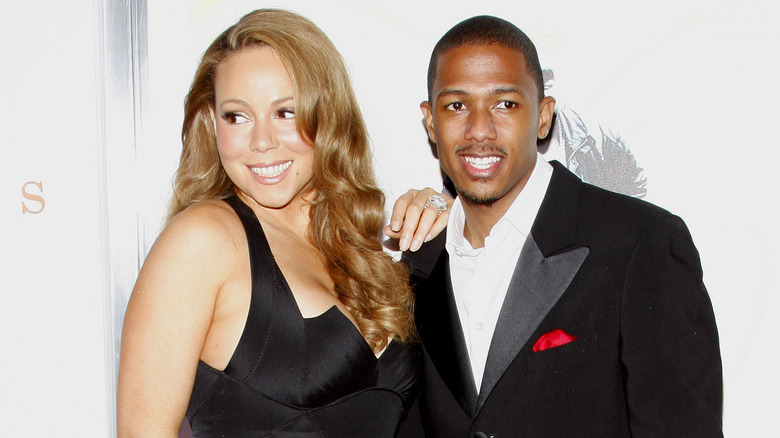 Mariah Carey and Nick Cannon smiling