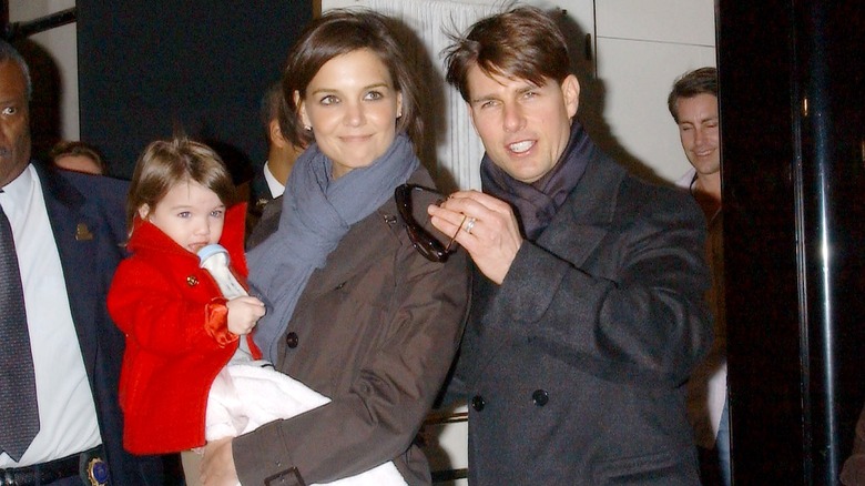 Tom Cruise and Katie Holmes with daughter Suri