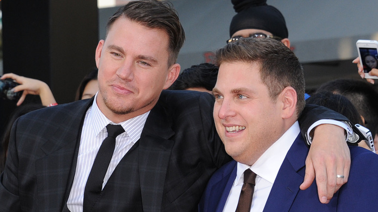 Channing Tatum and Jonah Hill at 22 Jump Street premiere