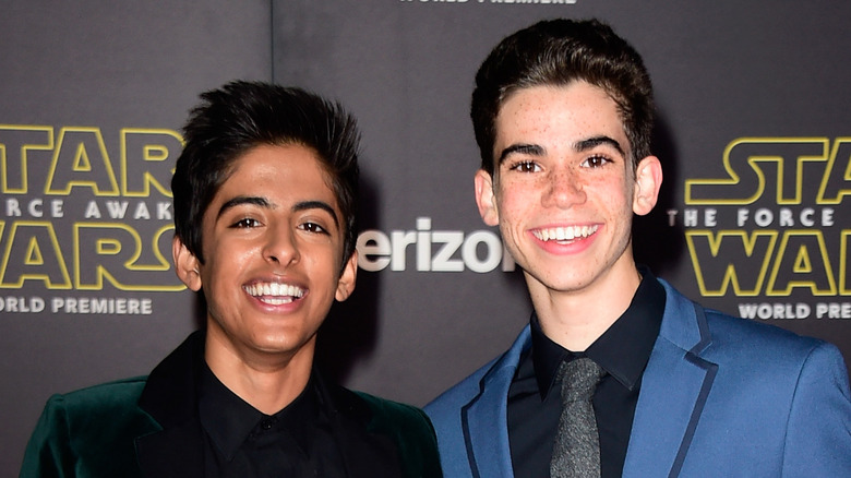 Karan Brar and Cameron Boyce red carpet