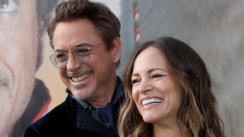 Robert Downey Jr. and Susan Downey smiling