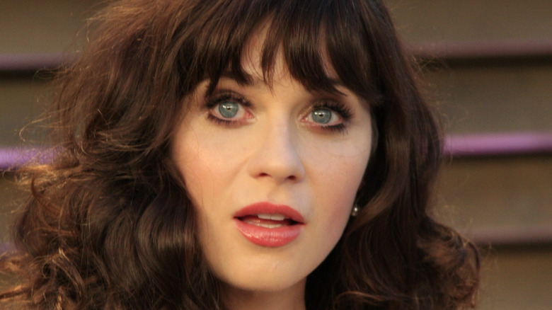 Zooey Deschanel at a Vanity Fair afterparty