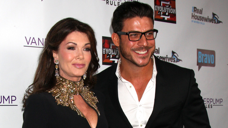 Lisa Vanderpump, Jax Taylor posing