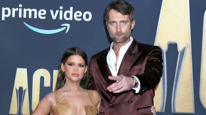 Maren Morris and husband Ryan Hurd posing