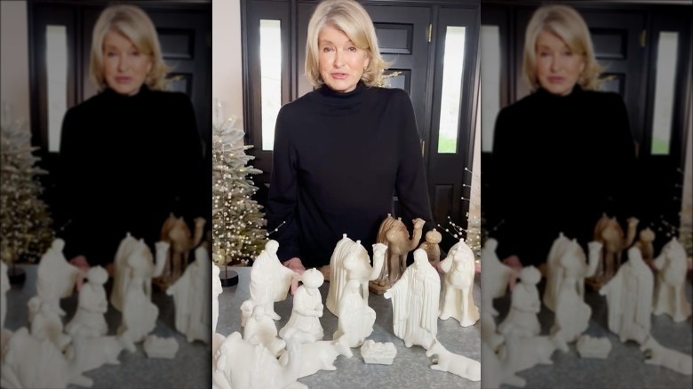 Martha Stewart nativity scene creche TikTok