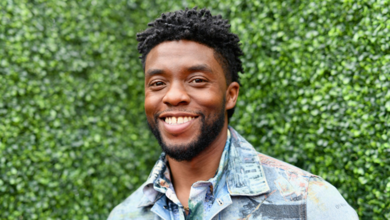 Chadwick Boseman smiling