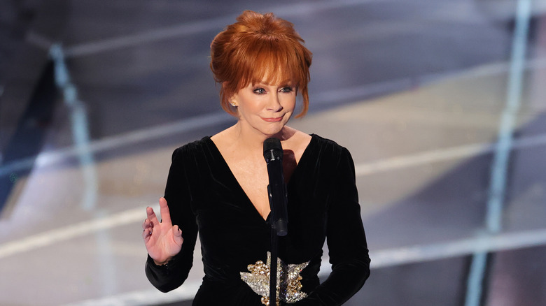 Reba McEntire performs onstage at 94th Oscars