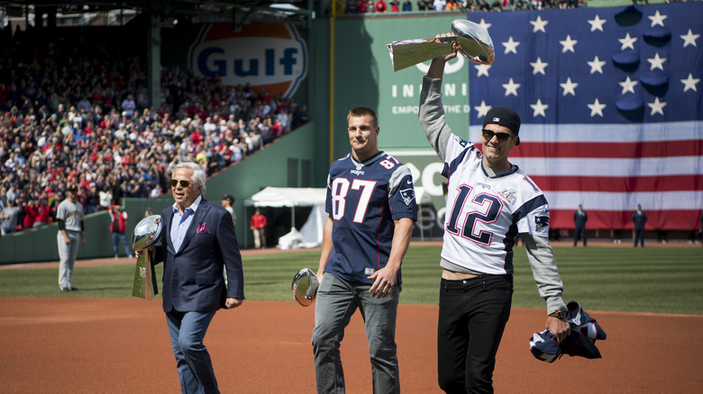 Tom Brady on the mound