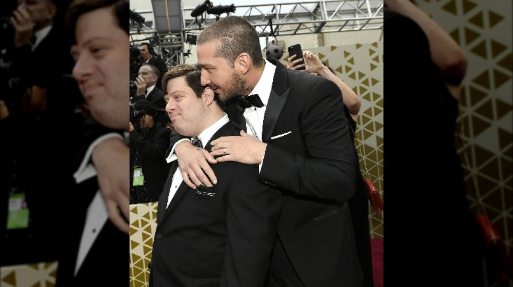 Shia LaBeouf and Zack Gottsagen attend the 2020 Oscars