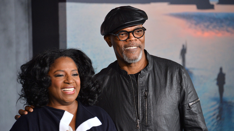 LaTanya Richardson Jackson and Samuel L. Jackson posing