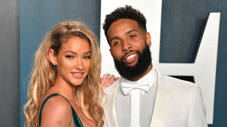 Lauren Wood and Odell Beckham Jr smiling