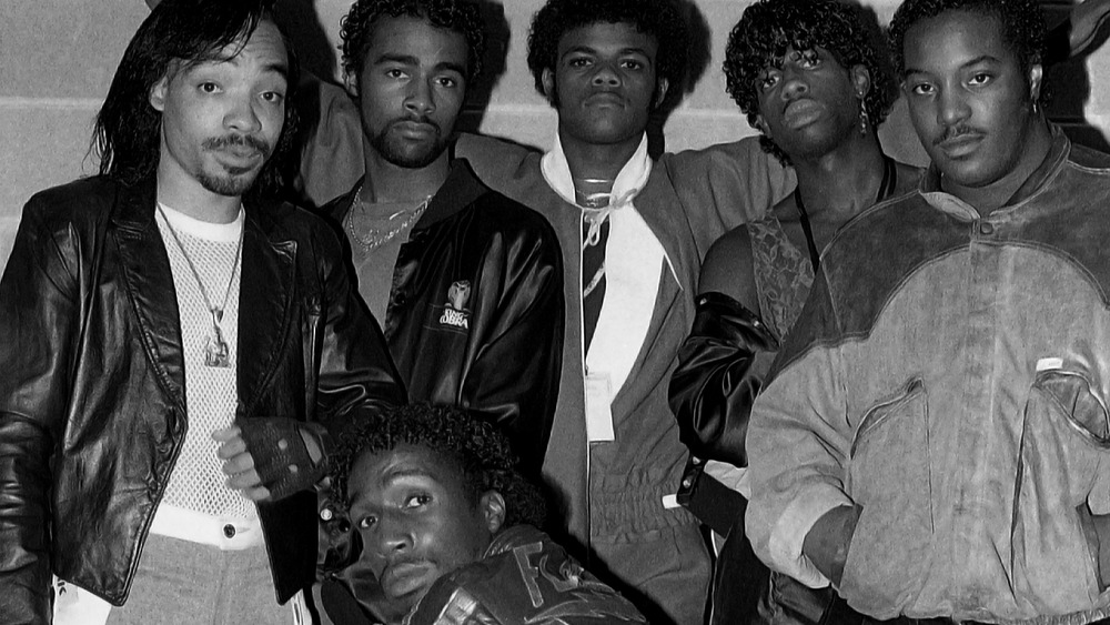 Grandmaster Flash and the Furious Five posing together