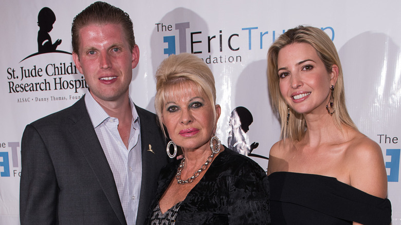 Eric Trump, Ivana Trump, and Ivanka Trump in 2014