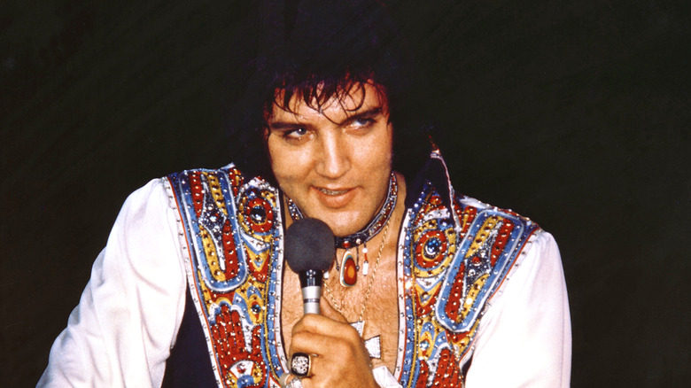 Elvis Presley performing