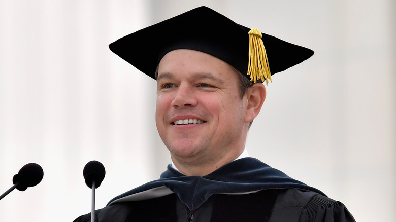 Matt Damon at MIT in 2016