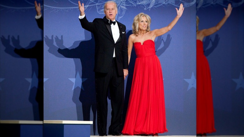 Joe and Jill Biden during Barack Obama's inauguration ball 