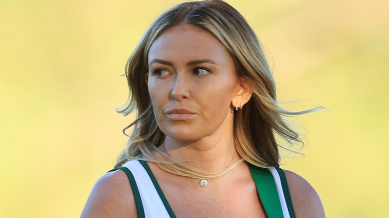 Paulina Gretzky grimacing in 2022