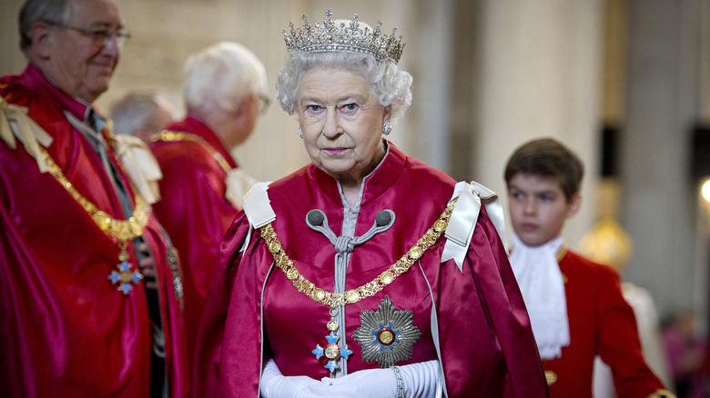 Queen Elizabeth smiling