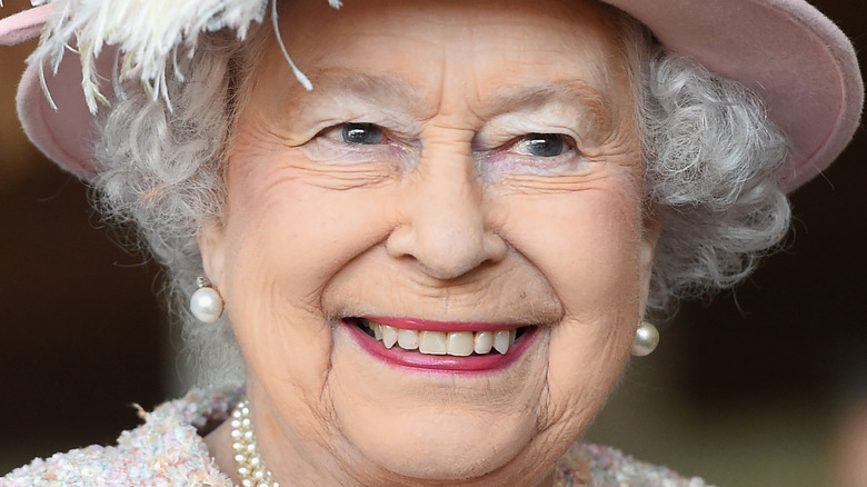 Queen Elizabeth smiling