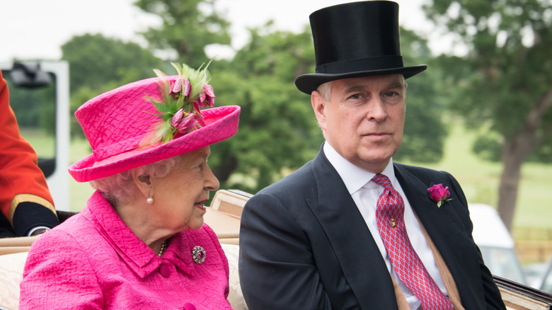 Queen Elizabeth and Prince Andrew